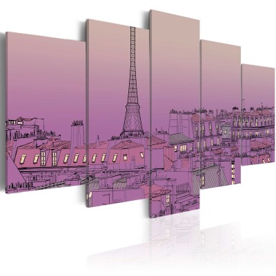 Πίνακας - Lavender sunrise over Paris