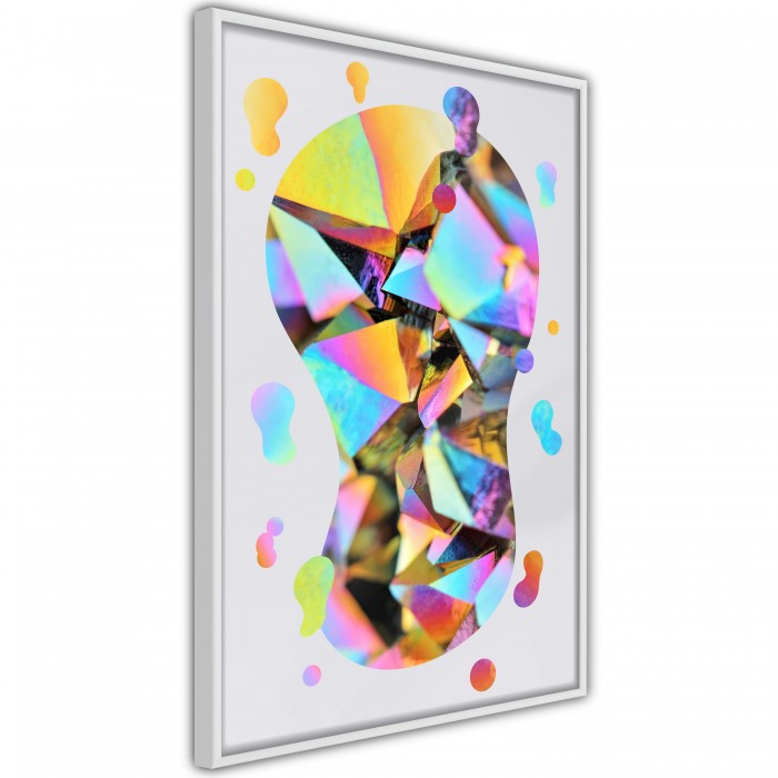 Πόστερ με κορνίζα Abstract Light Bulb Μαύρη κορνίζα
