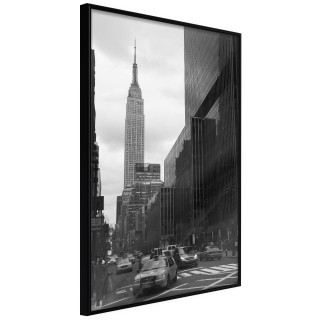 Αφίσες Empire State Building Μαύρη κορνίζα