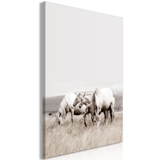 Πίνακας - White Horses (1 Part) Vertical