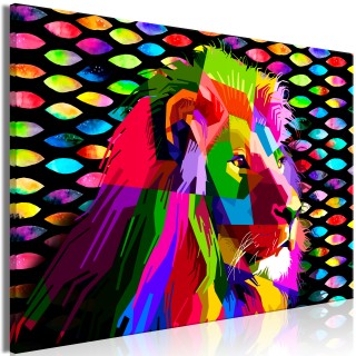 Πίνακας - Rainbow Lion (1 Part) Wide