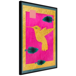 Αφίσες Native American Hummingbird Μαύρη κορνίζα