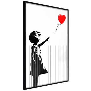 Αφίσες Banksy: Love is in the Bin Μαύρη κορνίζα