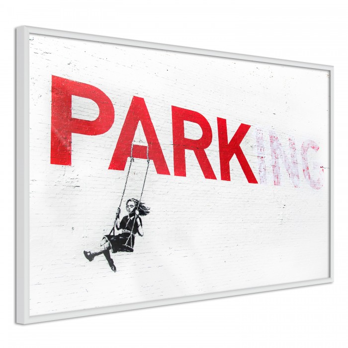 Πόστερ με κορνίζα Banksy: Park(ing) Μαύρη κορνίζα