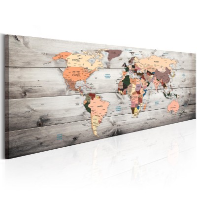 Πίνακας - World Maps: Wooden Travels