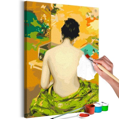 Πίνακας σε Καμβά για να τον ζωγραφίζεις - Back Of A Nude