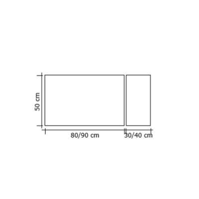 Γυάλινη Κάλυψη τζακιού 563 σε Νίκελ Ματ 50x90+40cm