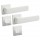 Πόμολα μεσόπορτας Χειρολαβή με Ροζέτα Convex Easy Line 00-268 Λευκό Mατ S06S06 (2 τεμάχια Ζεύγος) με κλείστρο Wc  = 35,00€ 