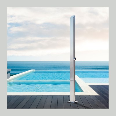 Στήλη Ντουζ Dike Icos Επιδαπέδια 2 εξόδων Ύψος 208 Εκ. Inox DIKE