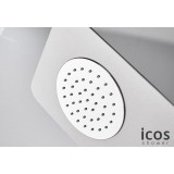 Στήλη Ντουζ Lete Icos Θερμομικτικη 4 Εξόδων Ύψος 140 Εκ. Αλουμίνιο Satin LETE