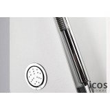 Στήλη Ντουζ Lete Icos Θερμομικτικη 4 Εξόδων Ύψος 140 Εκ. Αλουμίνιο Satin LETE