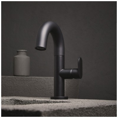 Μπαταρία νιπτήρος Armando Vicario Slim 500010-400 Μαύρο Matt