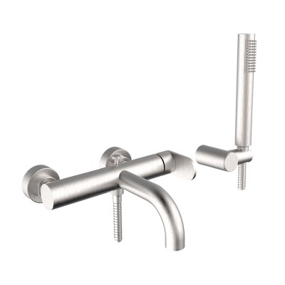 Μπαταρία λουτρού Armando Vicario Slim 500100-110 Inox