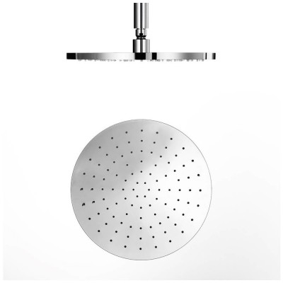 Ανακλινόμενη Κεφαλή Brass Ø20 Με Μπράτσο Οροφής 20cm E044076-100 + C12000 Χρωμέ