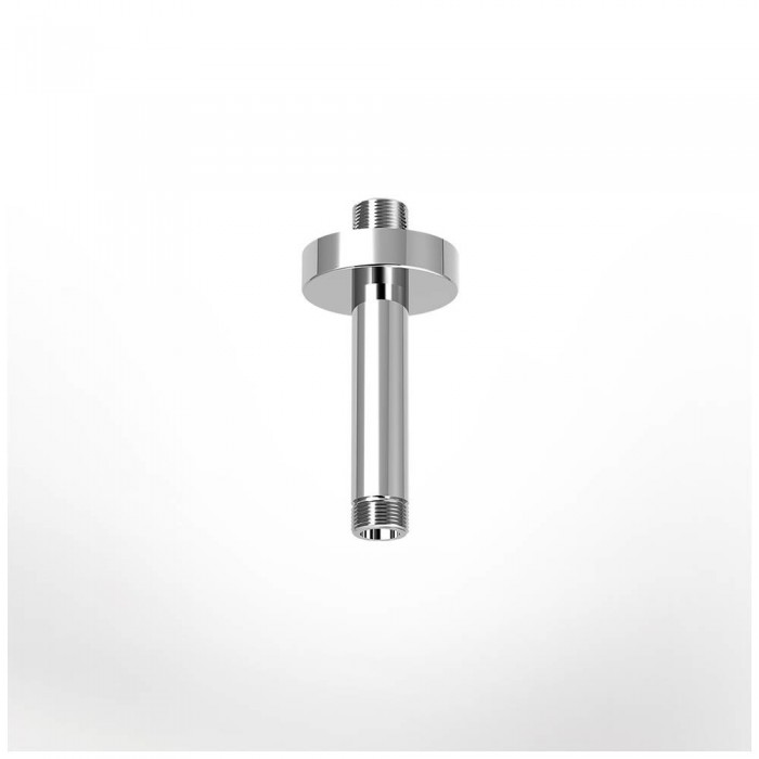 Ανακλινόμενη Κεφαλή ABS Ø20 Με Μπράτσο Οροφής 10cm E044075-100 + C11000 Χρωμέ