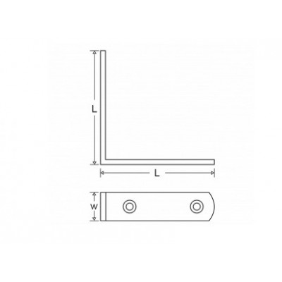 Γωνιές κόντρα ορειχάλκινες χρυσό 5x5 004-5005 Metalor