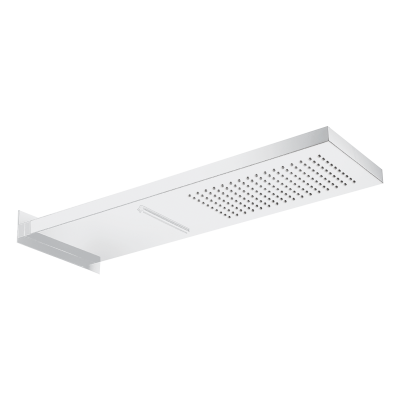 Ορθογώνια Κεφαλή Ντουζ Λευκή 19.2x53.7cm Almar Smart Shower Head E044199-300