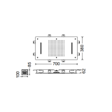Κεφαλή Εντοιχισμού Almar Temptation XXL Dual Flow E044110-100