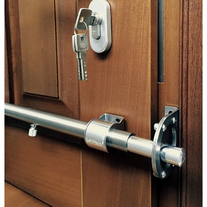 Αντικλεπτική μπάρα ασφαλείας σταθερής τοποθέτησης Cleverlock Μήκους 90-100cm 047-ST90 Metalor κατάλληλη για πόρτες πλάτους έως 110cm