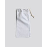 Βαμβακοσατέν Πουγκί Αποθήκευσης για Makeup, Accessories Mansion 14x30cm Άσπρο