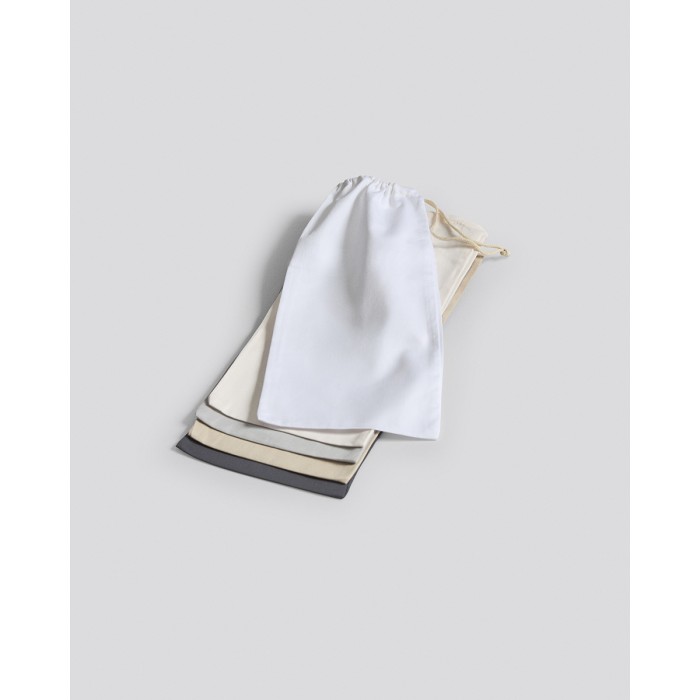 Βαμβακοσατέν Πουγκί Αποθήκευσης για Makeup, Accessories Mansion 14x30cm Άσπρο