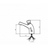 Κάνουλα Νιπτήρος Idral 08012