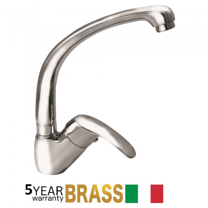 Μπαταρία νεροχύτη ψηλή Interflex Χρώμιο 083732 Zara