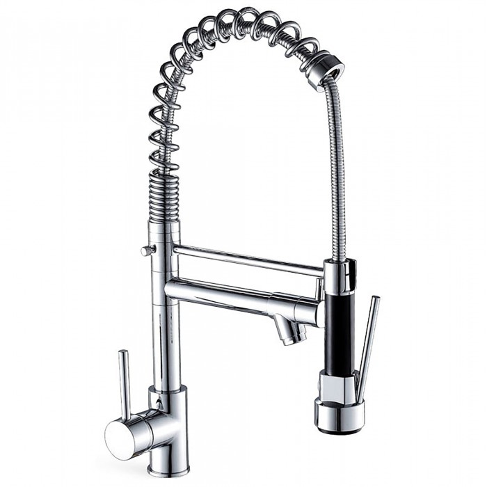 Μπαταρία νεροχύτη ψηλή Double Interflex Χρώμιο 086241 art