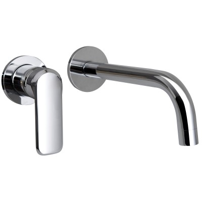 Εντοιχιζόμενη μπαταρία νιπτήρα με βαλβίδα Pop-Up Interflex Χρώμιο 086879 Chiara