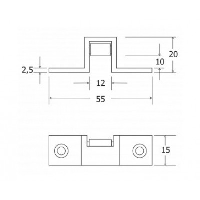 Κυπρί γρύλου ορειχάλκινο ματ Νίκελ 091-8001 Metalor