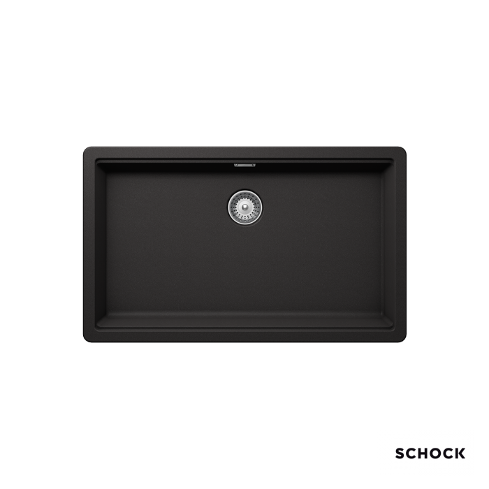 Νεροχύτες Schock Cristalite Manhattan 30080U-1401 Nero (75X45.6cm) Ένθετος & Υποκαθήμενος Germany