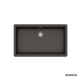 Νεροχύτες Schock Cristalite Manhattan 30080U-1421 Asphalt (75X45.6cm) Ένθετος & Υποκαθήμενος Germany