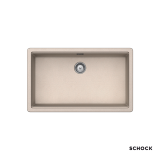 Νεροχύτης Γρανιτένιος Ένθετος & Υποκαθήμενος Manhattan Cristalite 75x45,6 με 1 Γούρνα Για Ερμάριο 80 cm Schock 30080U-1511 Everest