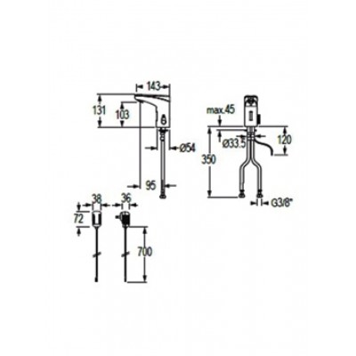 Ηλεκτρονική μπαταρία νιπτήρος conti 132.000.11 
