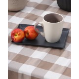 Τραπεζομάντηλο Μεγάλο Καρώ Νηματοβαφή Cabanna 8 ατόμων | 135x200cm Μπεζ