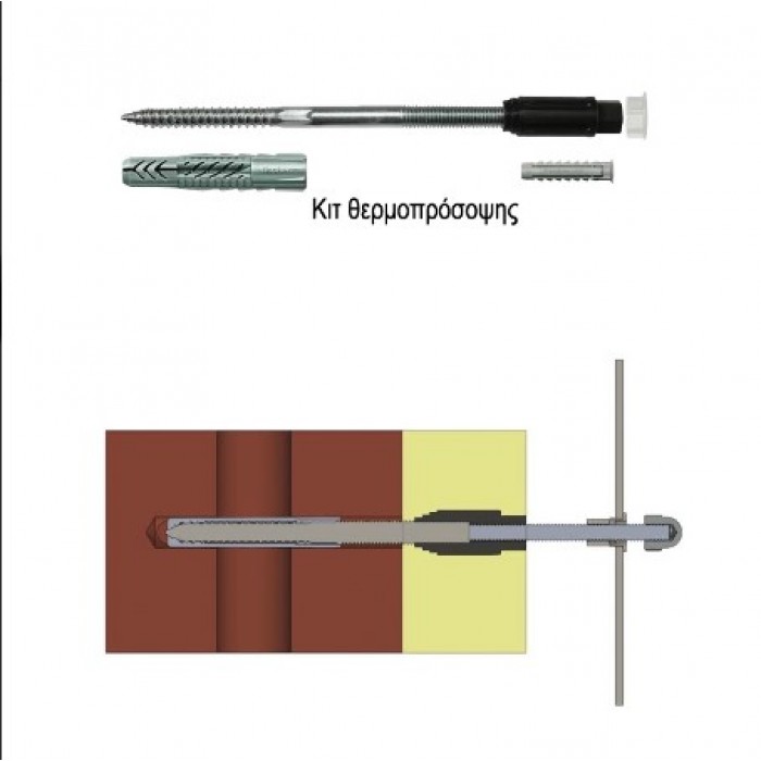 Ανεμοστύλωμα ανοξείδωτο  200mm 171-S020 Metalor