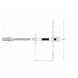 Ανεμοστύλωμα ανοξείδωτο  200mm 171-S020 Metalor