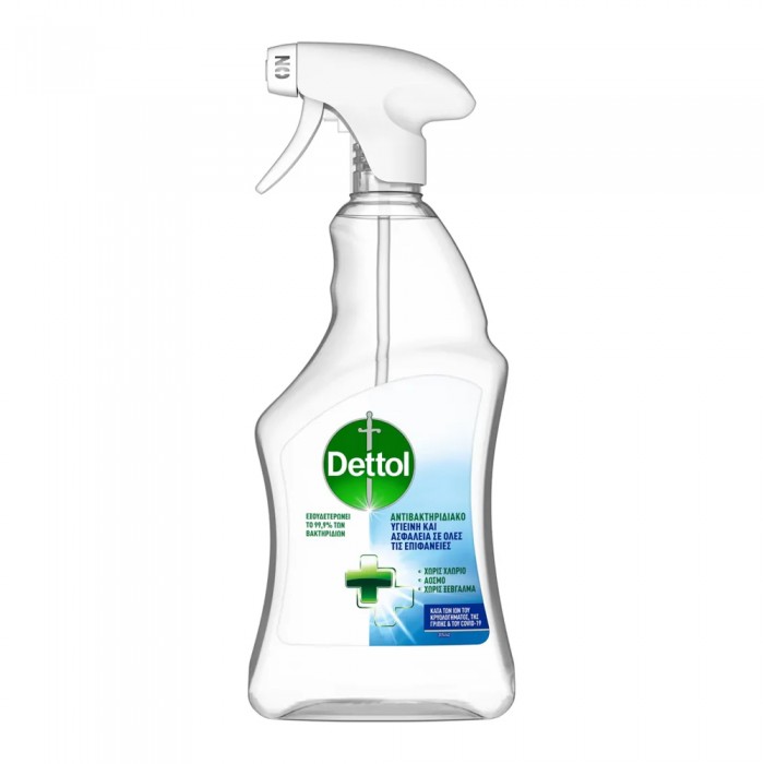 Dettol Απολυμαντικό Spray Επιφανειών Υγιεινή & Ασφάλεια 500ml