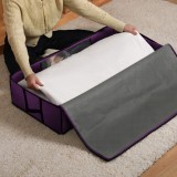 Θήκη Φύλαξης Ρούχων και Κουβερτών 60x45x20cm Μωβ Labico