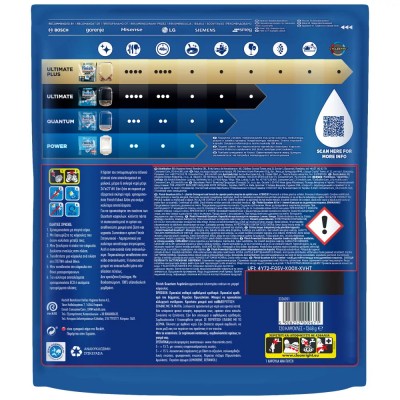 Finish Quantum All In 1 Caps Πλυντηρίου Πιάτων Λεμόνι 120Τεμάχια