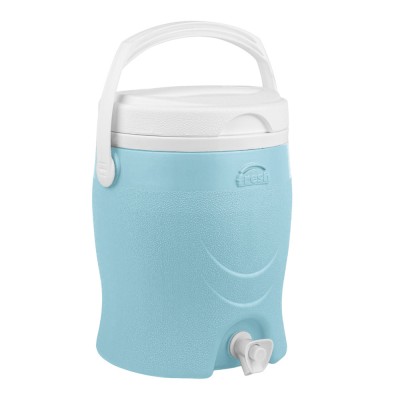 Θερμός Νερού Πλαστικός με Βρυσάκι 23x23x28cm χωρητικότητας 6lt Μπλε Atlas Hogar Fresh