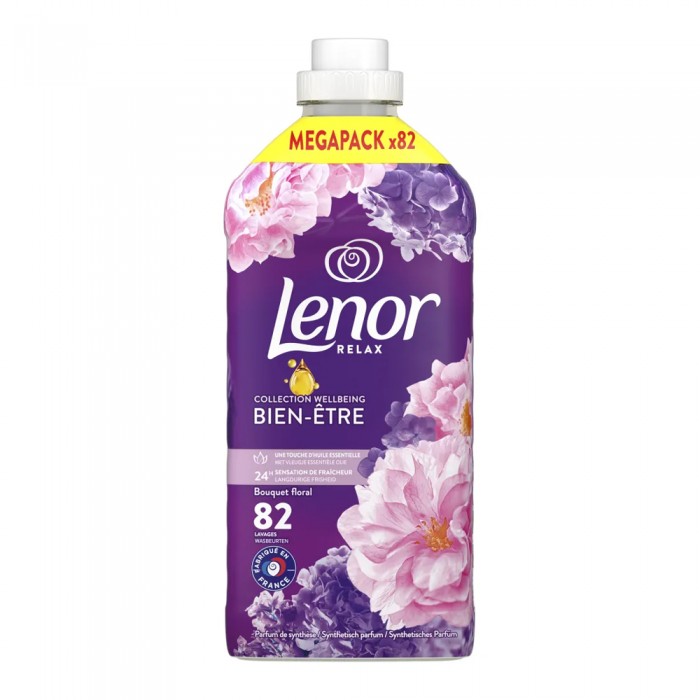 Lenor Μαλακτικό Ρούχων Relax Floral 1.7lt 82Μεζούρες