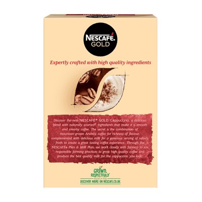 NESCAFÉ® Cappuccino Gold Στιγμιαίο Ρόφημα Καφέ 10x14gr