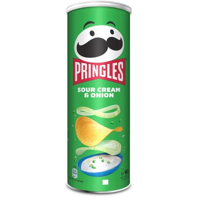 Pringles Sour Cream & Onion  Ralphie Πατατάκια κρέμας sour και κρεμμύδι 165gr
