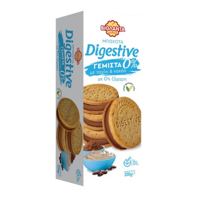 Βιολάντα Μπισκότα Digestive 0% Ταχίνι & Κακάο 200gr