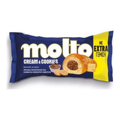 Μolto Κρουασάν Hazelnut Cream & Cookies 98gr