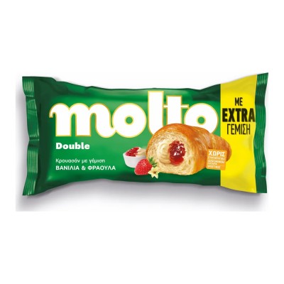 Molto Κρουασάν Double Φράουλα Βανίλια 98gr