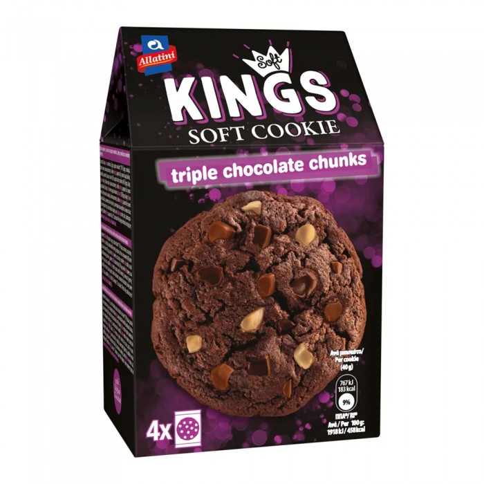 Kings Soft Cookie Triple Chocolate Chunks 160gr