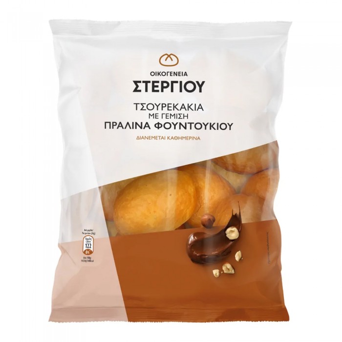 Οικογένεια Στεργίου Τσουρεκάκια Πραλίνα 360gr