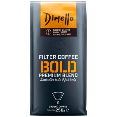 Dimello Καφές Φίλτρου Bold Αλεσμένος 250gr